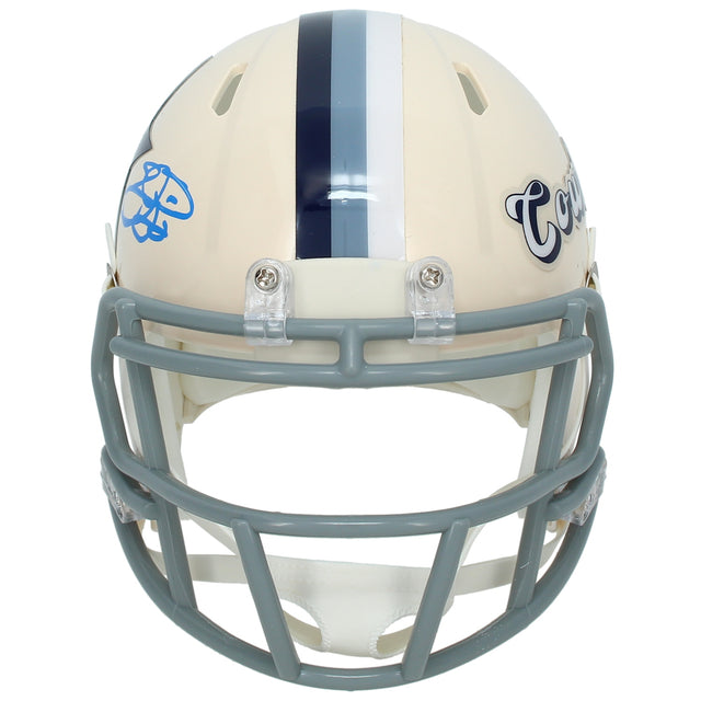Emmitt Smith Autographed Dallas Cowboys RETRO Speed Mini Helmet Beckett