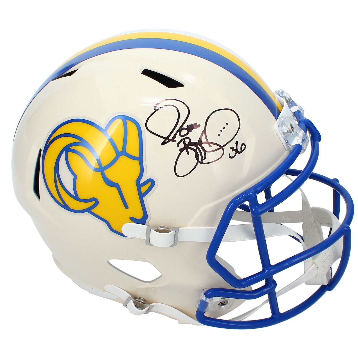 Jerome Bettis Autographed Los Angeles Rams RETRO Speed Full Size Helmet Beckett