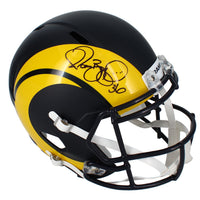Jerome Bettis Autographed Los Angeles Rams Black Rivalries Speed Full Size Helmet Beckett