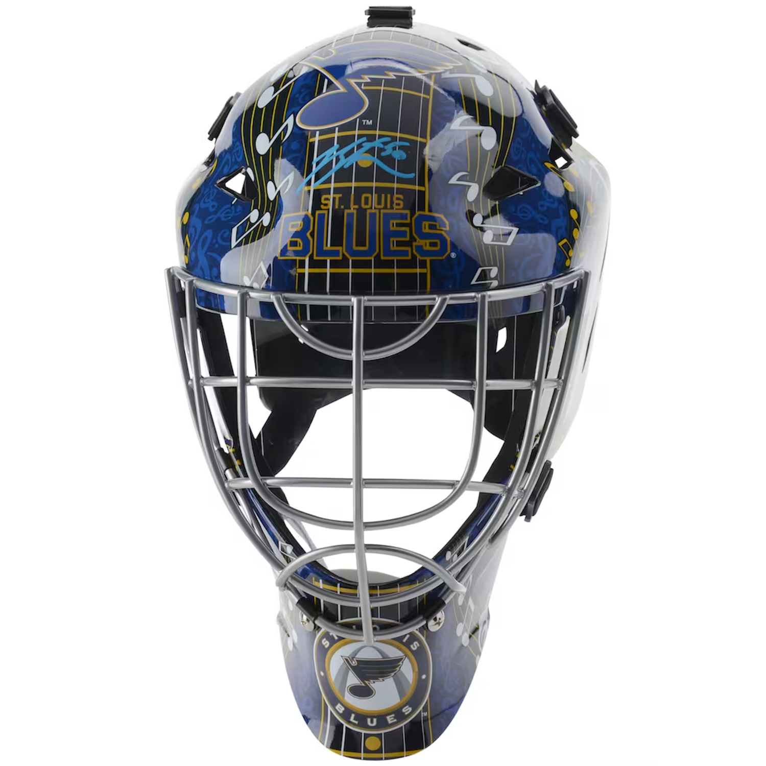 Jordan Binnington Autographed St. Louis Blues Replica Goalie Mask Fanatics