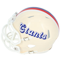 Jaxson Dart Autographed New York Giants RETRO Speed Mini Helmet Fanatics