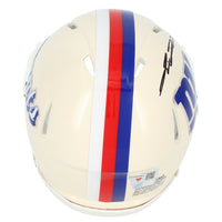 Jaxson Dart Autographed New York Giants RETRO Speed Mini Helmet Fanatics