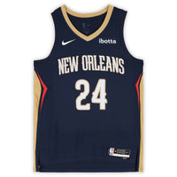 Jordan Hawkins Autographed New Orleans Pelicans Navy Nike Icon Edition Swingman Jersey