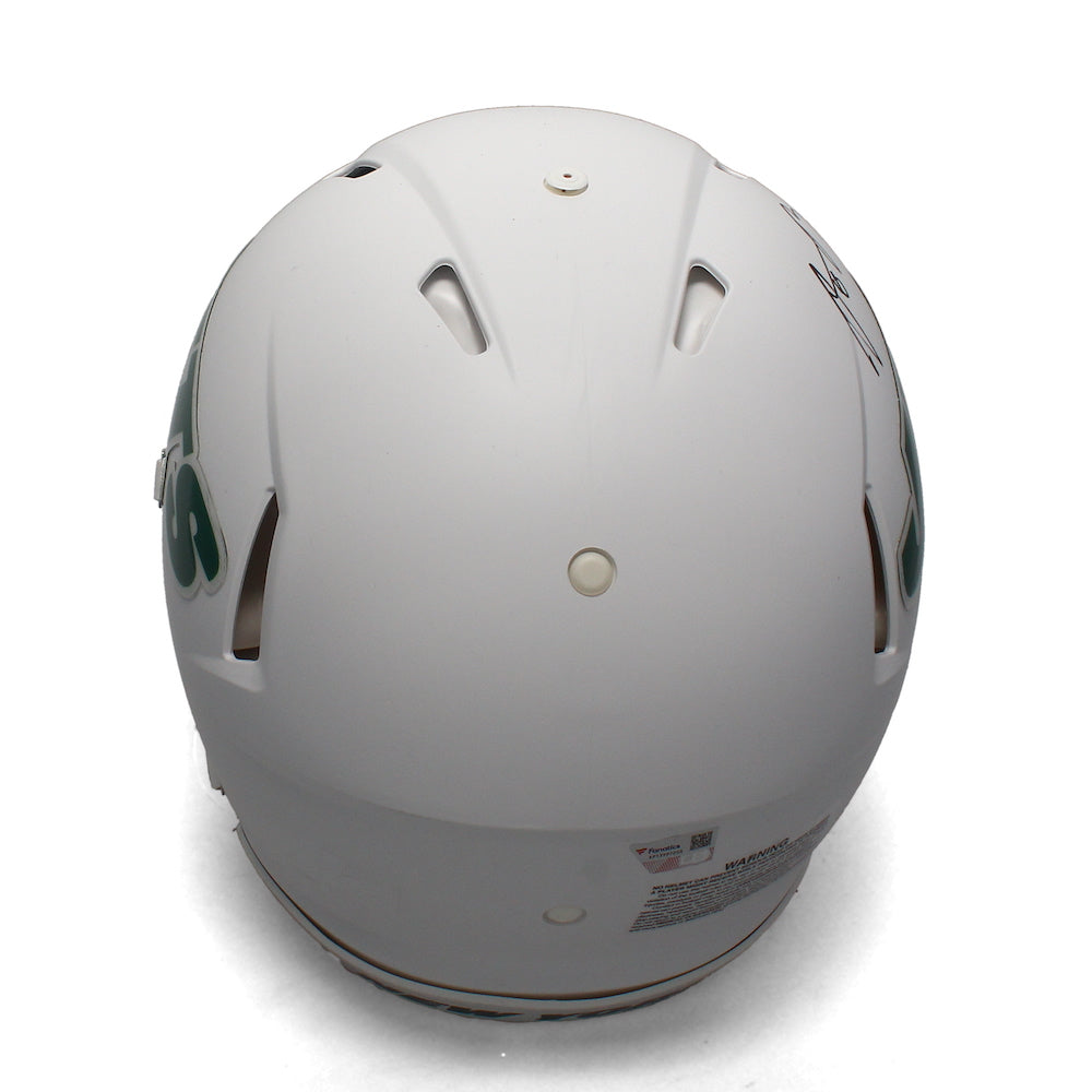 Aaron Rodgers Autographed Jets White Matte Authentic Helmet w/ Visor Fanatics