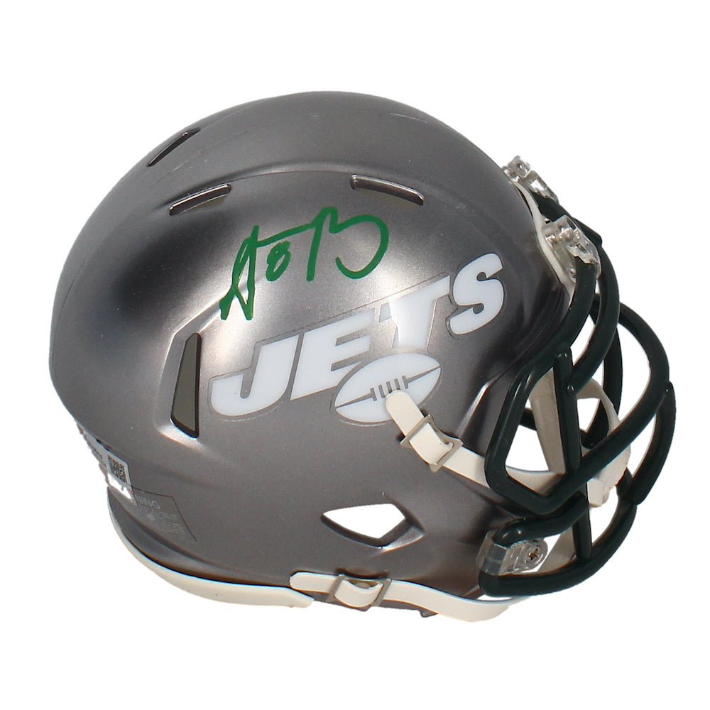 Aaron Rodgers Autographed New York Jets Flash Mini Speed Helmet Fanatics