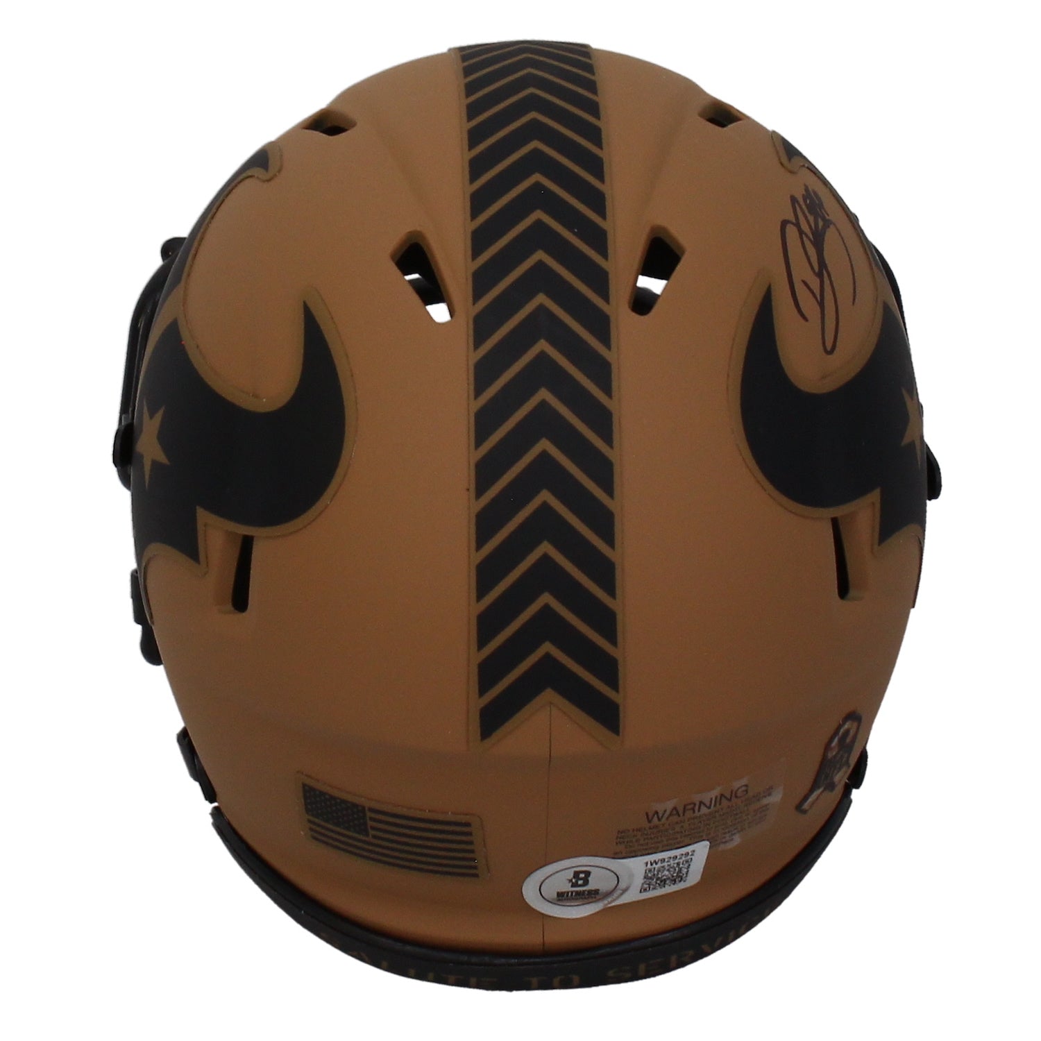 Dalton Schultz Autographed Houston Texans STS Speed Mini Helmet Beckett