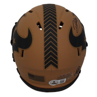 Dalton Schultz Autographed Houston Texans STS Speed Mini Helmet Beckett