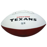 Dalton Schultz Autographed Houston Texans White Panel Football Beckett