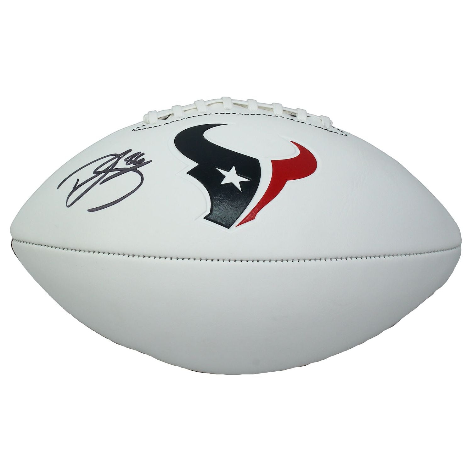 Dalton Schultz Autographed Houston Texans White Panel Football Beckett
