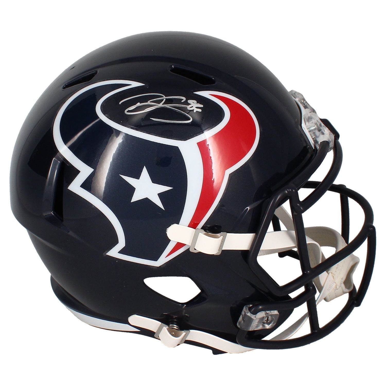 Dalton Schultz Autographed Houston Texans Full Size Speed Helmet Beckett