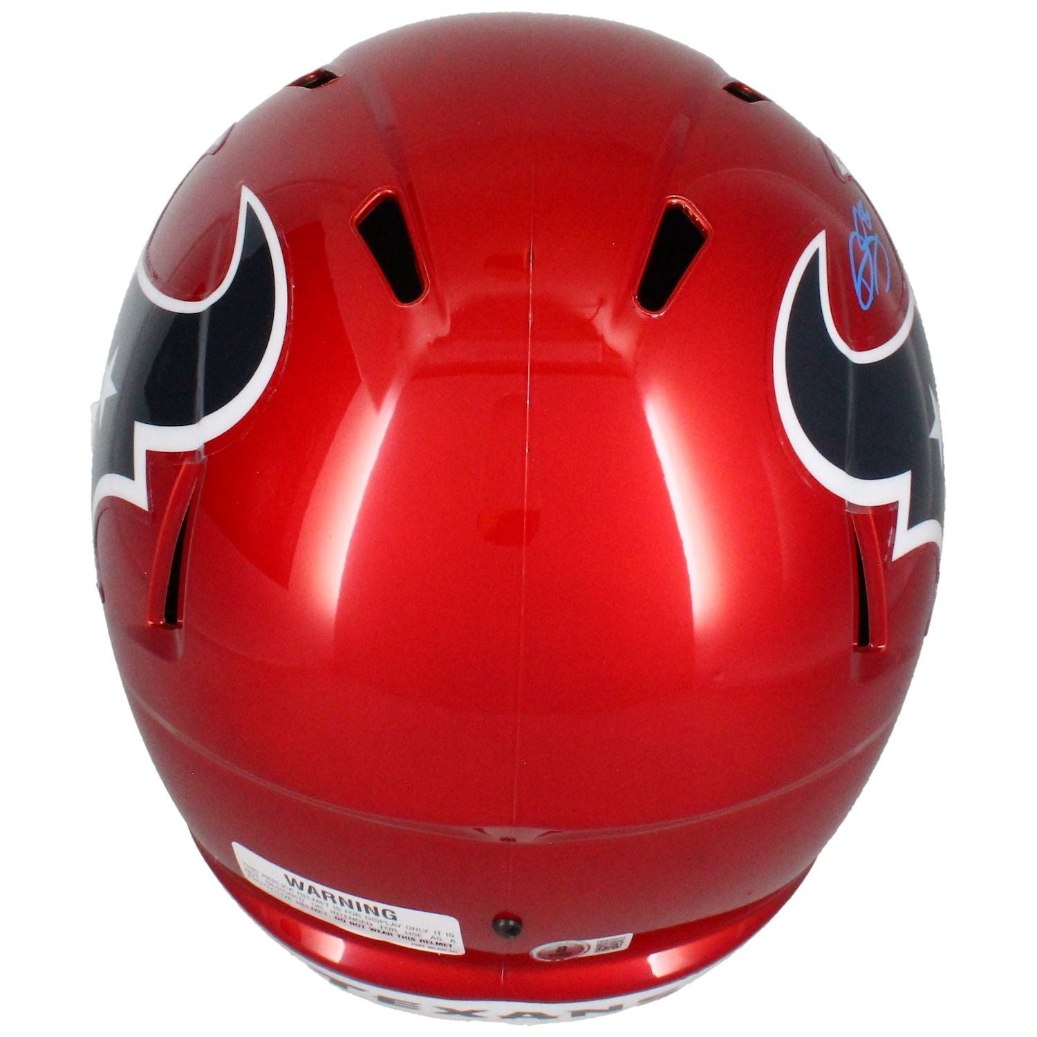 Dalton Schultz Autographed Texans Red Alternate Full Size Speed Helmet Beckett