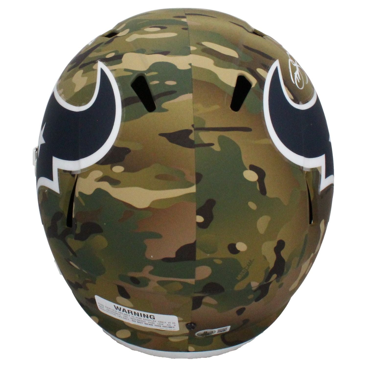 Dalton Schultz Autographed (In White) Texans Camo Full Size Speed Helmet Beckett