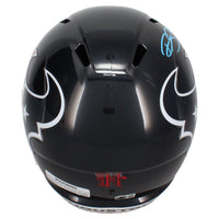 Dalton Schultz Autographed (Blue) Houston Texans Full Size Speed Helmet Beckett