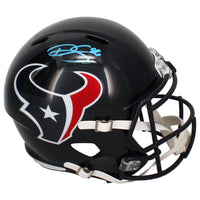 Dalton Schultz Autographed (Blue) Houston Texans Full Size Speed Helmet Beckett