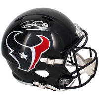 Dalton Schultz Autographed Houston Texans 2024 Full Size Speed Helmet Beckett