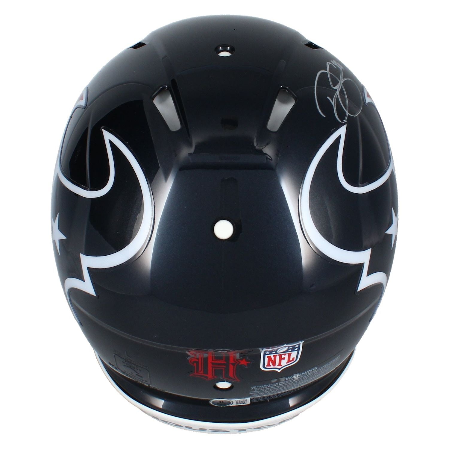 Dalton Schultz Autographed "We Are Texans" 2024 Authentic Speed Helmet Beckett