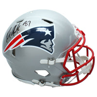 Rob Gronkowski Autographed New England Patriots Speed Authentic Helmet Radtke