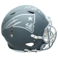 Rob Gronkowski Autographed Patriots Slate Speed Authentic Helmet Radtke