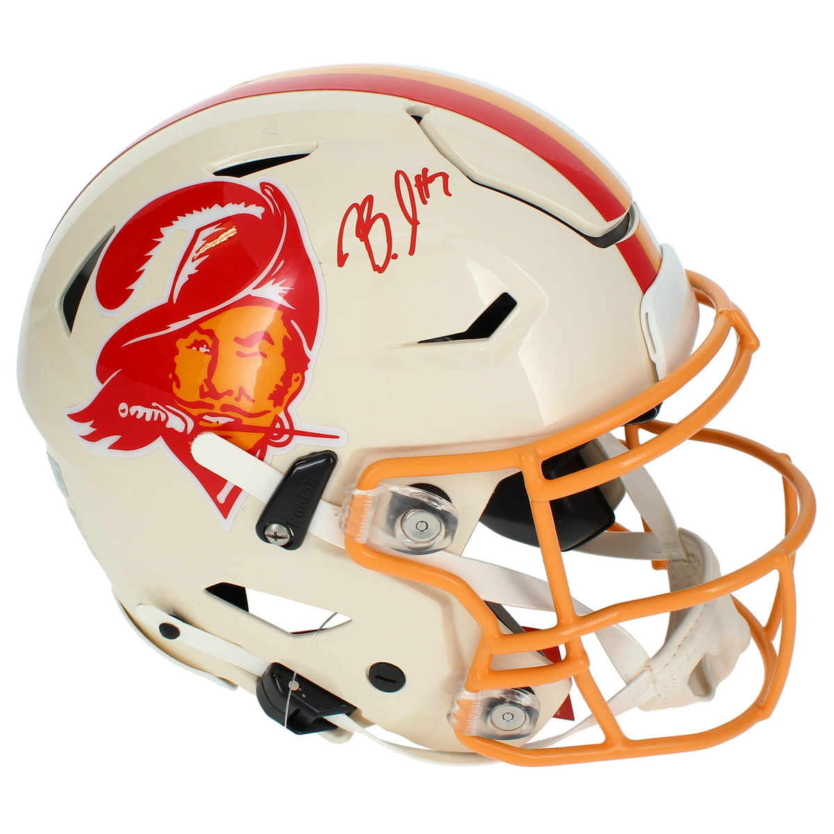 Bucky Irving Autographed Tampa Bay Buccaneers RETRO Speedflex Authentic Helmet Beckett