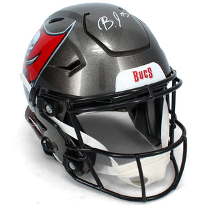 Bucky Irving Autographed Tampa Bay Buccaneers Speedflex Authentic Helmet Beckett