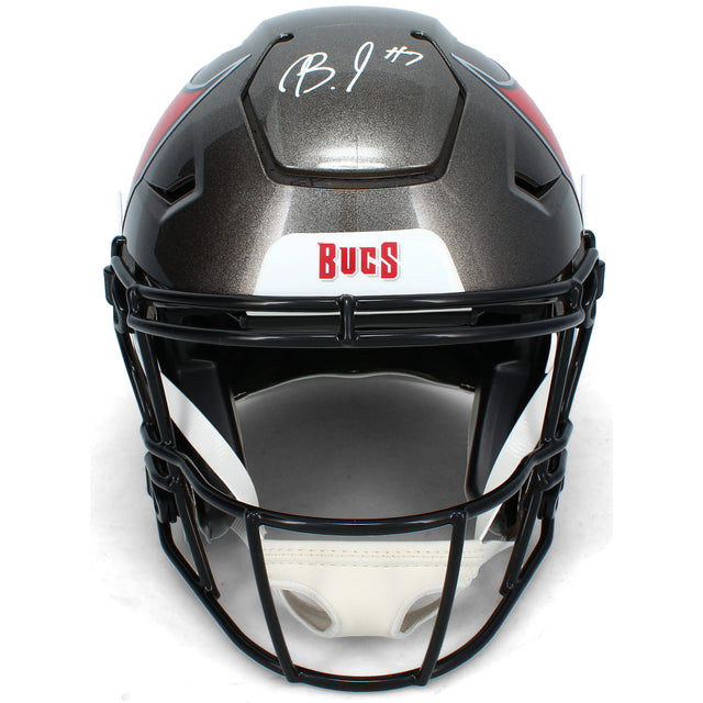 Bucky Irving Autographed Tampa Bay Buccaneers Speedflex Authentic Helmet Beckett