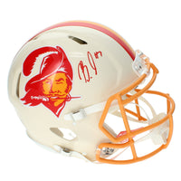 Bucky Irving Autographed Tampa Bay Buccaneers RETRO Speed Authentic Helmet Beckett