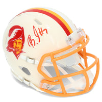 Bucky Irving Autographed Tampa Bay Buccaneers RETRO Speed Mini Helmet Beckett