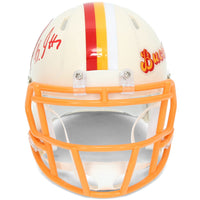 Bucky Irving Autographed Tampa Bay Buccaneers RETRO Speed Mini Helmet Beckett