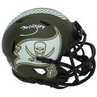 Bucky Irving Autographed Tampa Bay Buccaneers 2022 Salute to Service Speed Mini Helmet Beckett