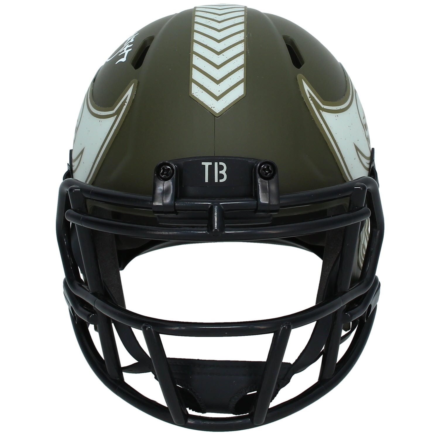 Bucky Irving Autographed Tampa Bay Buccaneers 2022 Salute to Service Speed Mini Helmet Beckett