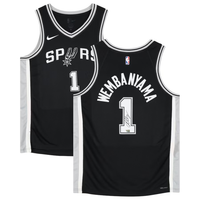 Victor Wembanyama Autographed San Antonio Spurs Icon Edition Black Jersey Fanatics