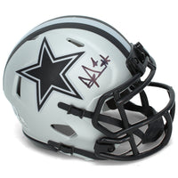Dak Prescott Autographed Dallas Cowboys RAVE Speed Mini Helmet Beckett Witnessed