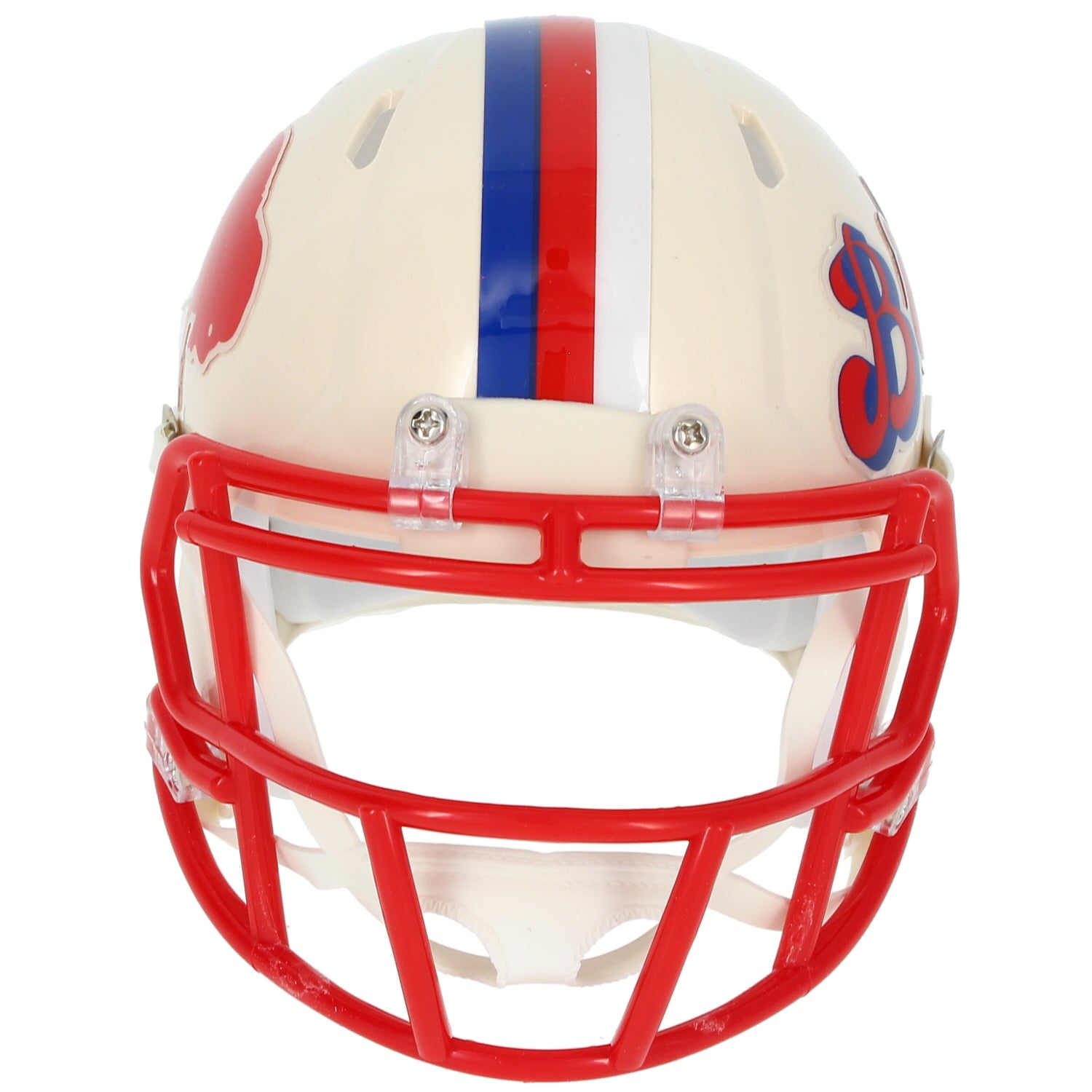 James Cook Autographed Buffalo Bills RETRO Speed Mini Helmet Beckett Witnessed