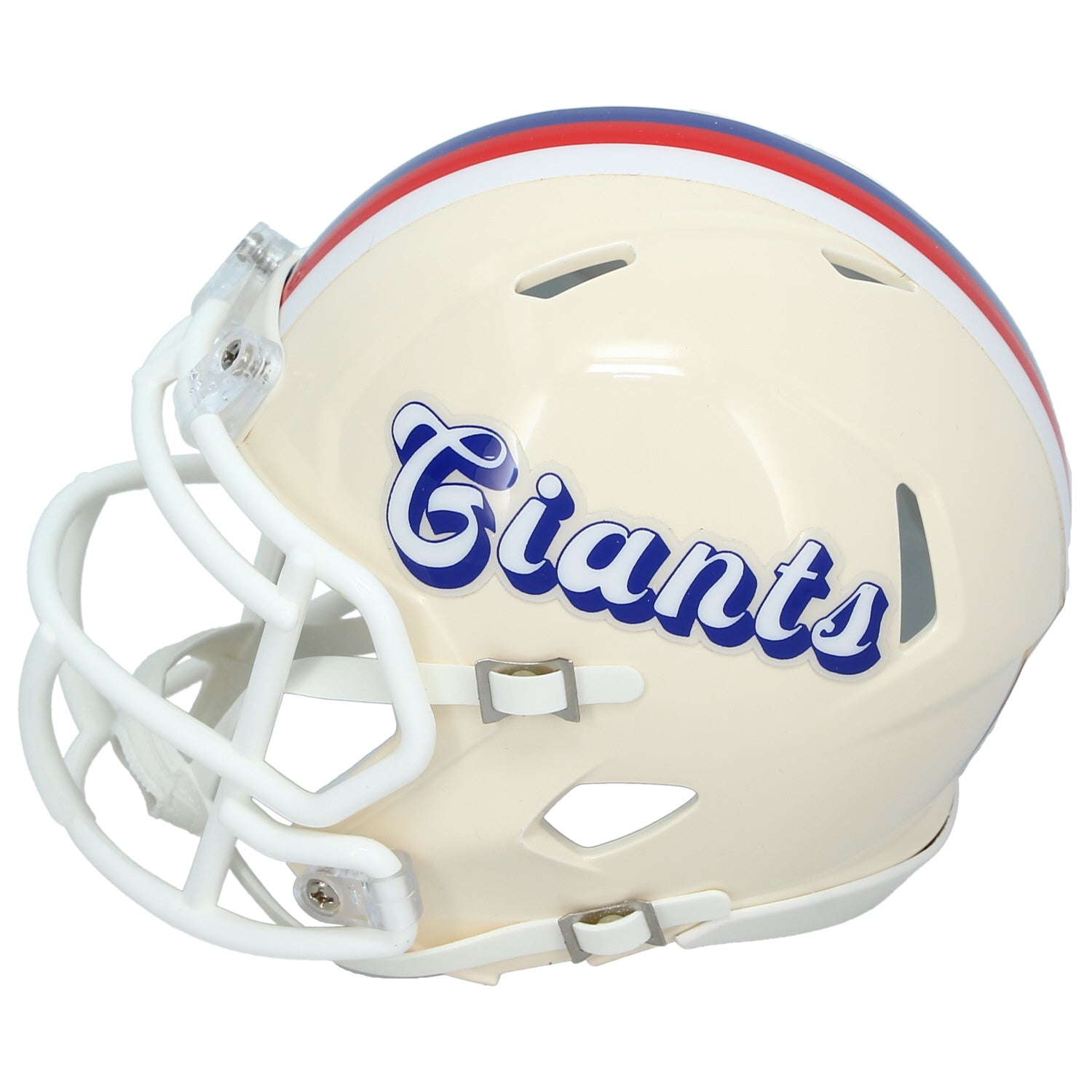 Abdul Carter Autographed New York Giants RETRO Speed Mini Helmet Beckett