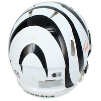Tee Higgins Autographed Cincinnati Bengals 2022 White Alternate Speed Authentic Helmet Beckett