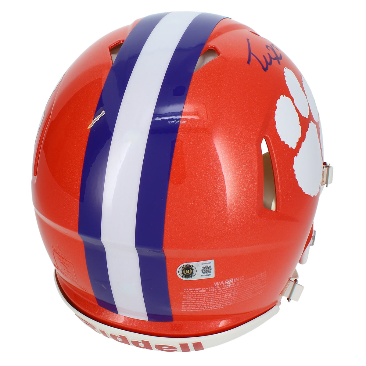 Tee Higgins Autographed Clemson Tigers Speed Authentic Helmet Beckett