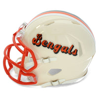 Tee Higgins Autographed Cincinnati Bengals RETRO Speed Mini Helmet Beckett