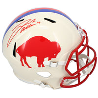 Josh Allen Autographed Buffalo Bills RETRO Speed Full Size Helmet Beckett