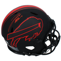 Josh Allen Autographed Buffalo Bills Eclipse Speed Authentic Helmet Beckett