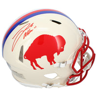 Josh Allen Autographed Buffalo Bills RETRO Speed Authentic Helmet Beckett