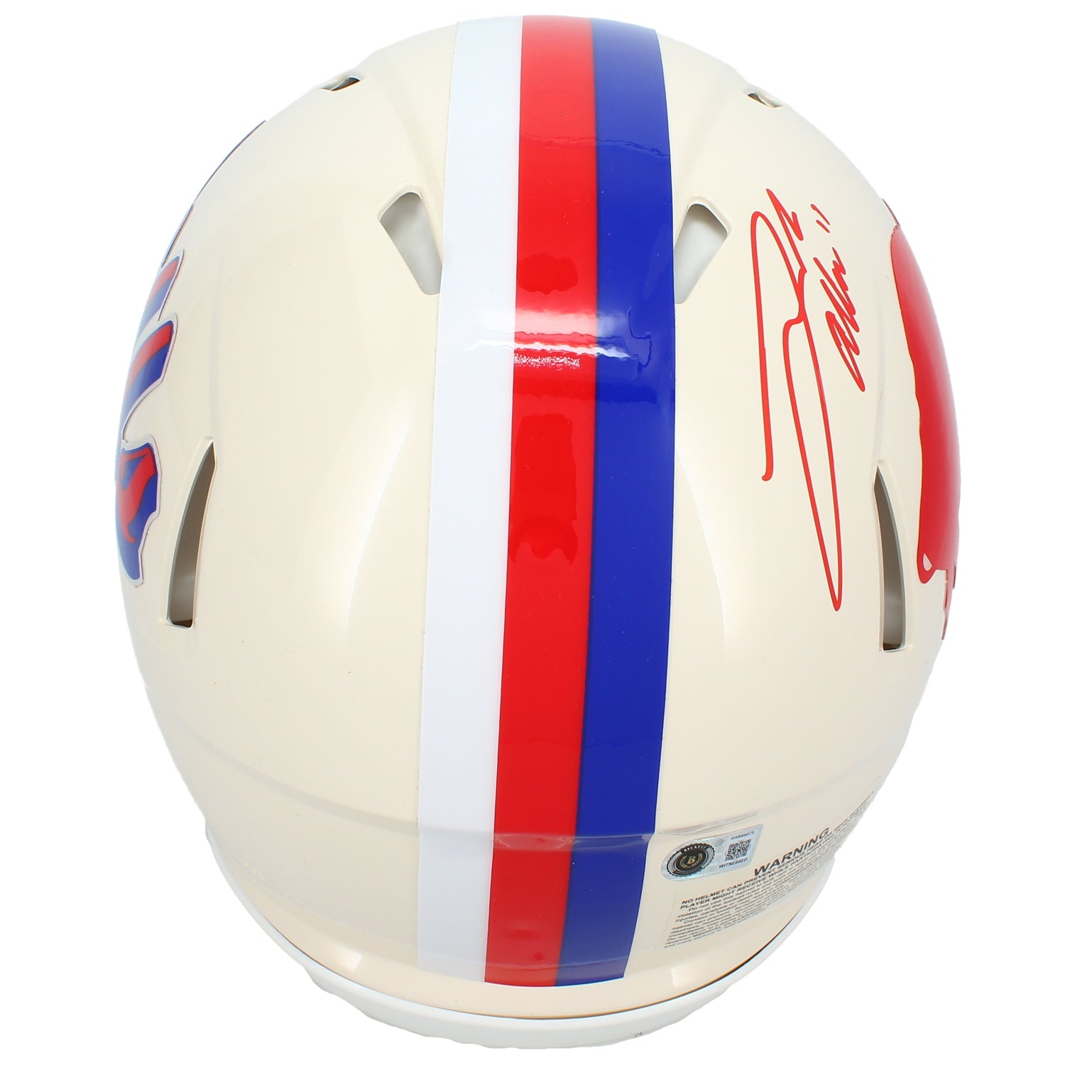 Josh Allen Autographed Buffalo Bills RETRO Speed Authentic Helmet Beckett