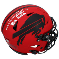 Josh Allen Autographed/Inscribed "BILLS MAFIA" Buffalo Bills RAVE Speedflex Authentic Helmet Beckett