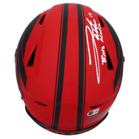 Josh Allen Autographed/Inscribed "BILLS MAFIA" Buffalo Bills RAVE Speedflex Authentic Helmet Beckett