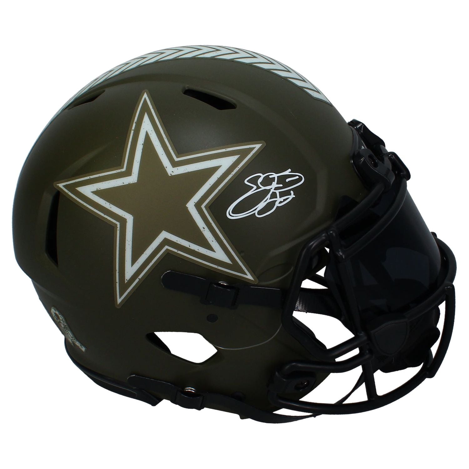 Emmitt Smith Autographed Cowboys Speed '22 STS Authentic Helmet W/ Visor Beckett