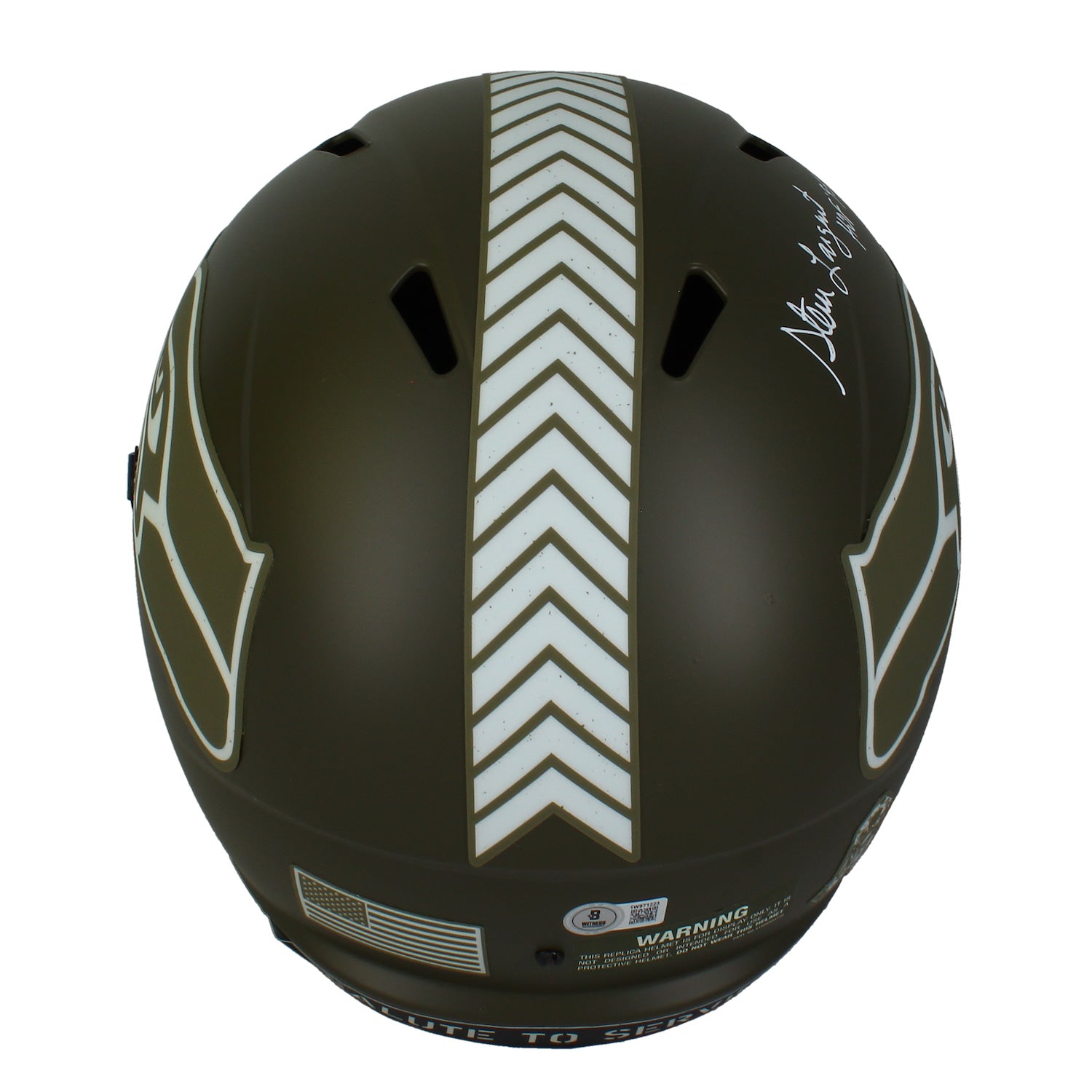 Steve Largent Autographed "HOF 95" Seattle Seahawks STS Speed Full Size Helmet Beckett