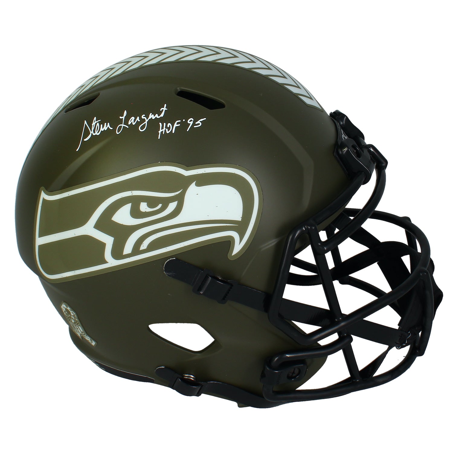 Steve Largent Autographed "HOF 95" Seattle Seahawks STS Speed Full Size Helmet Beckett