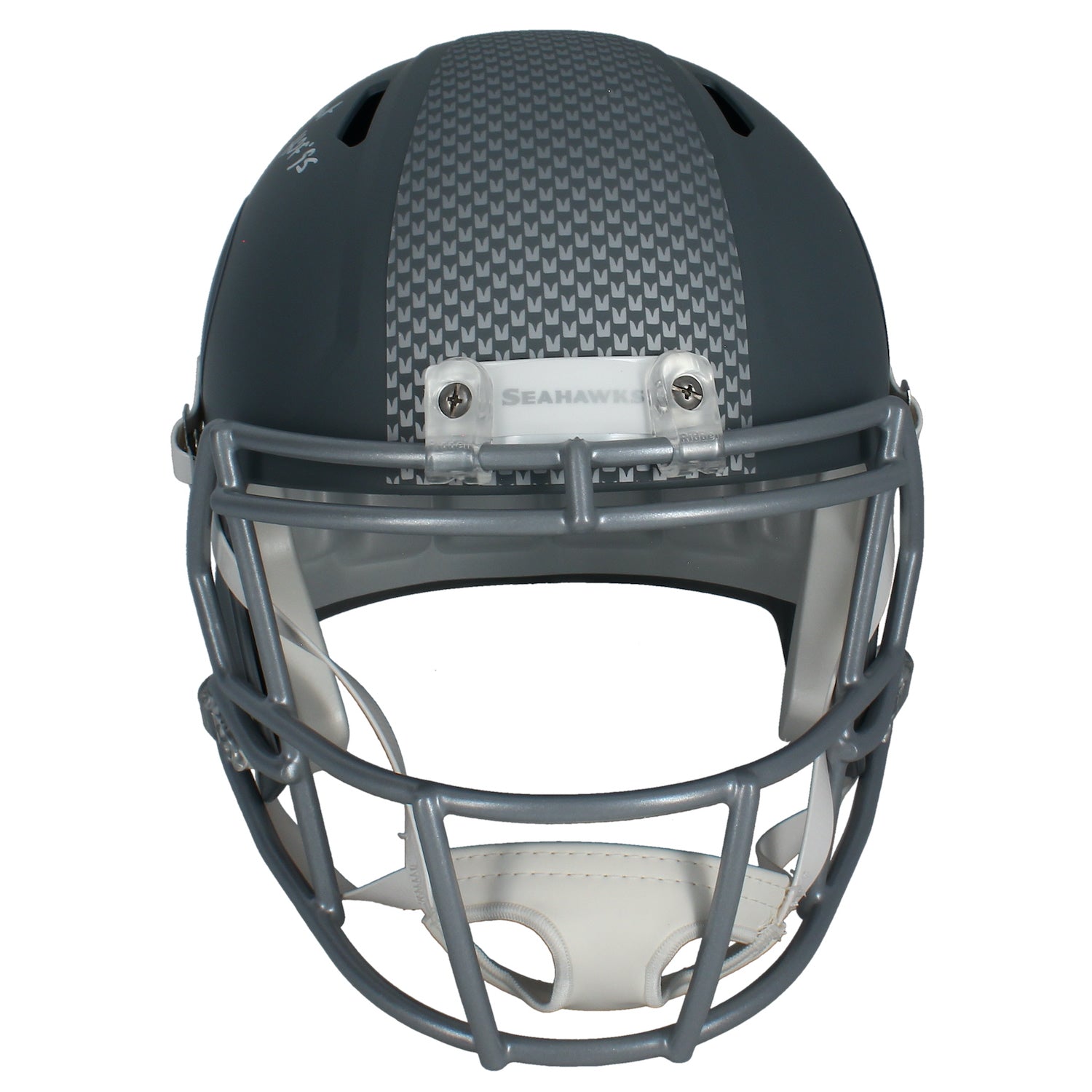 Steve Largent Autographed "HOF 95" Seattle Seahawks Slate Speed Full Size Helmet Beckett