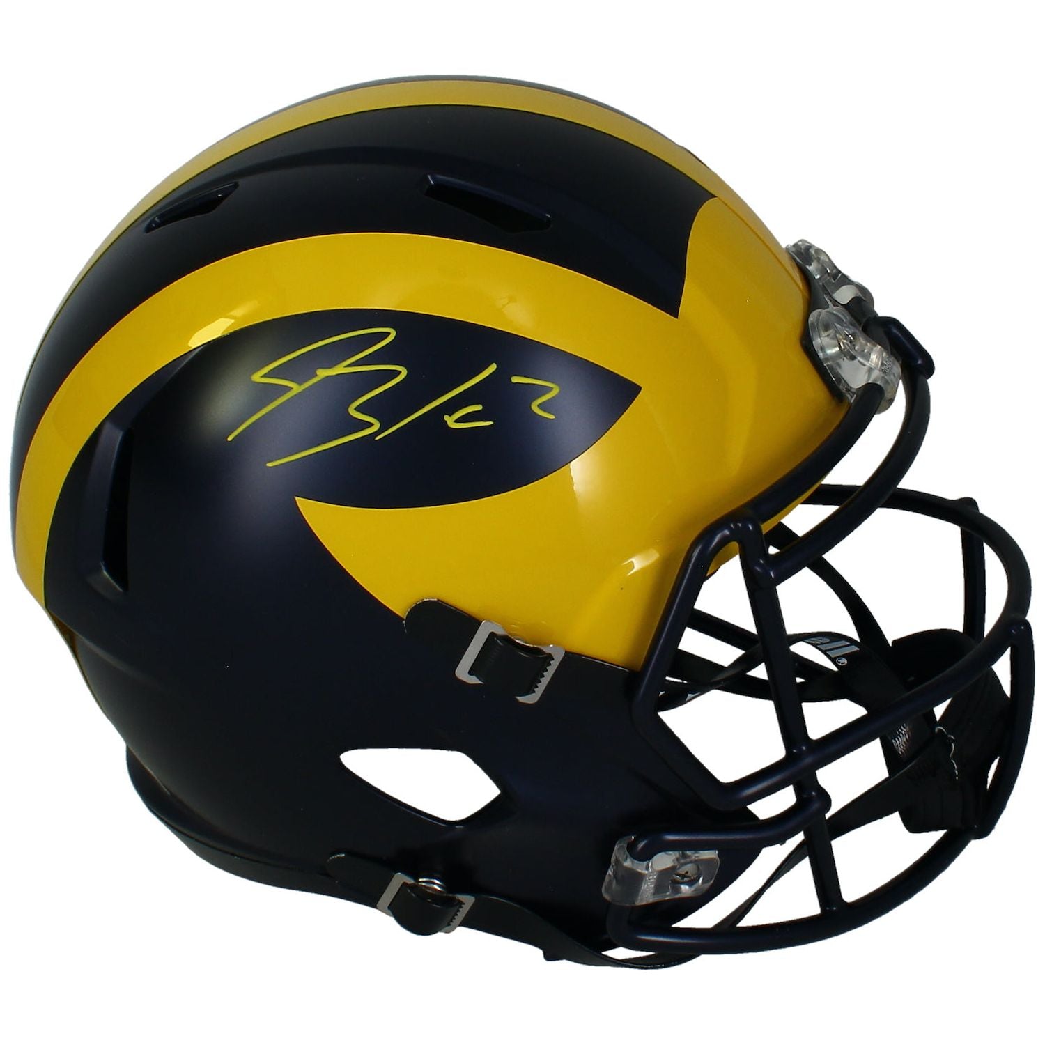 Blake Corum Autographed Michigan Wolverines Full Size Speed Helmet Beckett