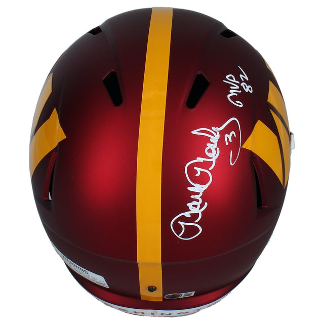 Mark Mosely Autographed "MVP 82" Washington Commanders Full Size Speed Helmet Beckett