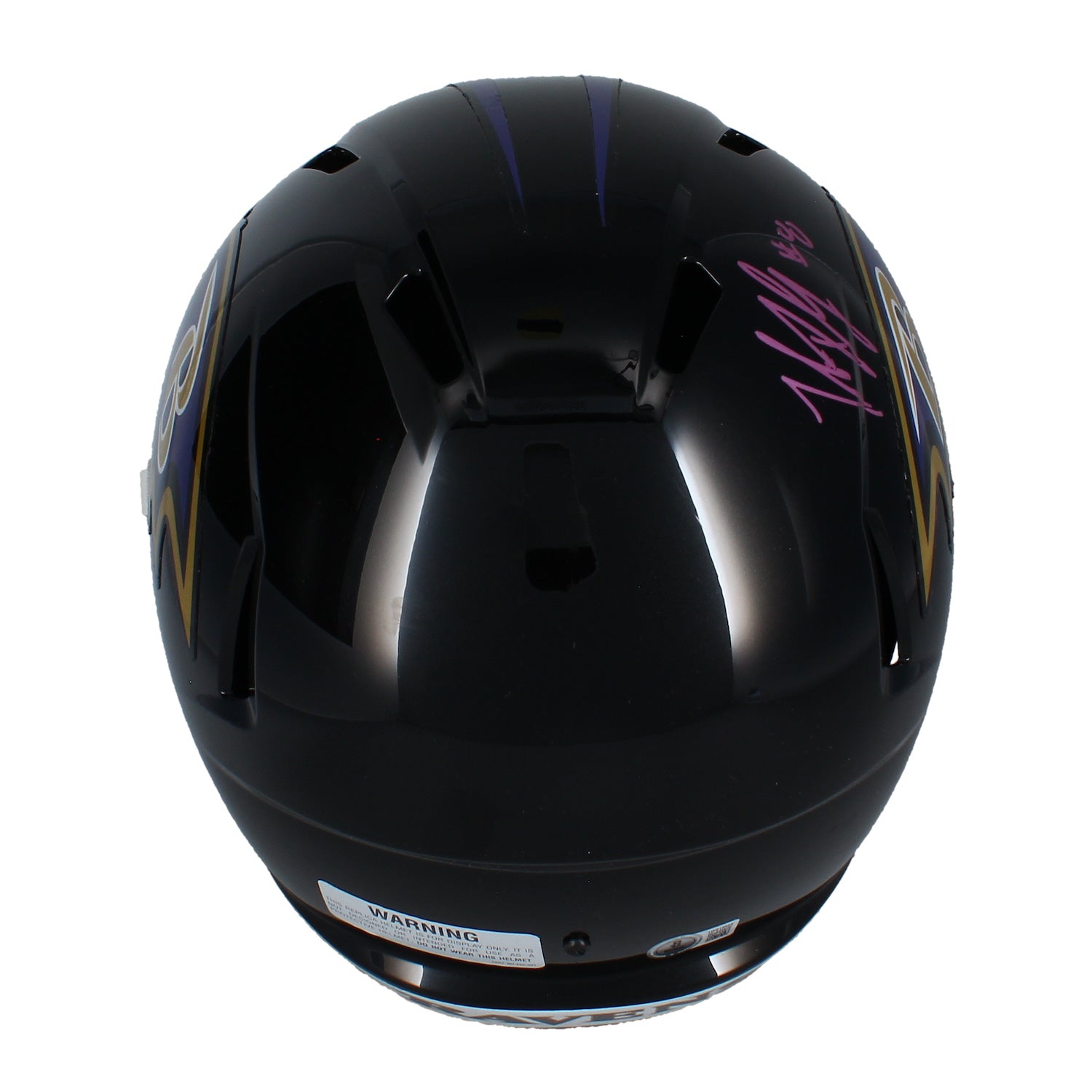 Trent Dilfer Autographed Baltimore Ravens Speed Full Size Helmet Beckett